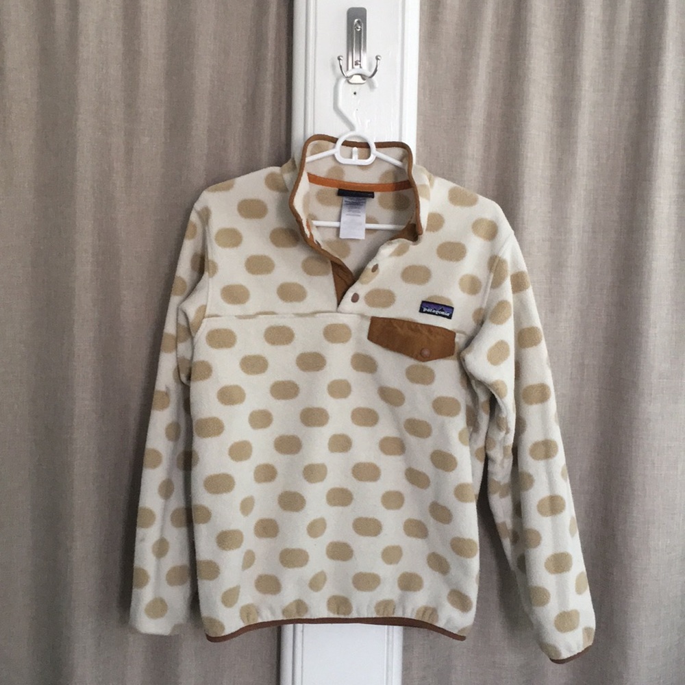 Polka Dot Patagonia Snap Pullover